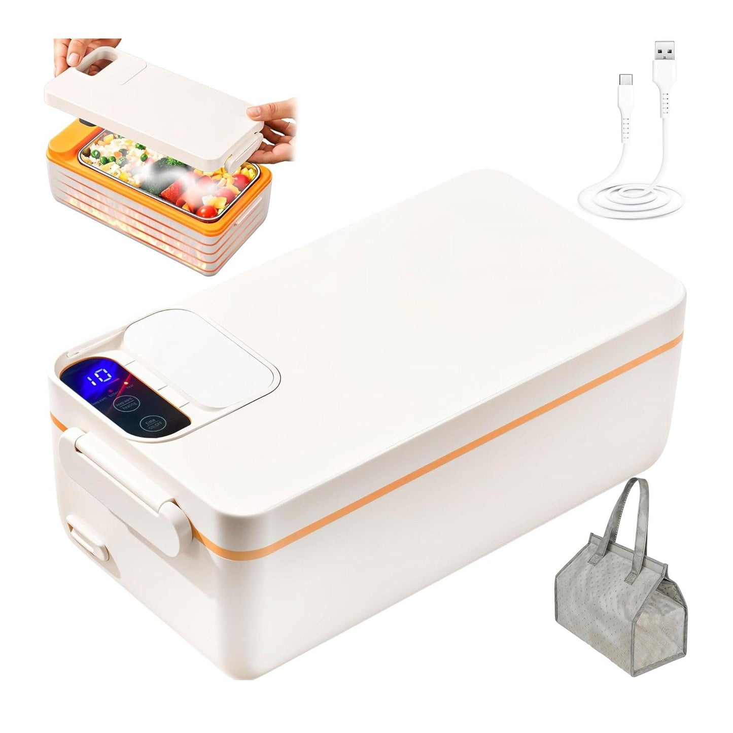 Portable Electric Heating Lunch Box – Food Warmer & Portable Meal Heater