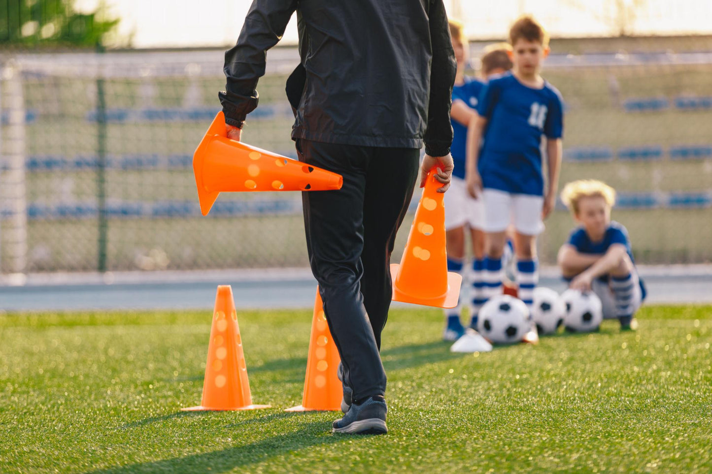 15-Inch Football Training Cones – High-Visibility Sports Marker Cones for Soccer & Agility Drills