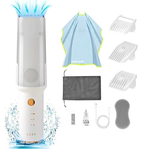 Lusun IPX7 Waterproof Baby Hair Clipper – Gentle Electric Hair Trimmer for Children