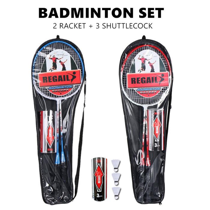 Kids Badminton Set with 2 Rackets & Shuttlecocks – Outdoor Sports Game for Children