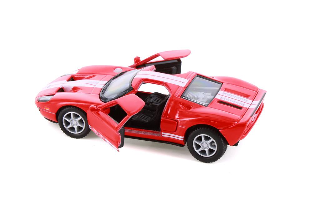 KINSMART 2006 Ford GT Die-Cast Model Car 1:36 – Pull Back Toy with Opening Doors