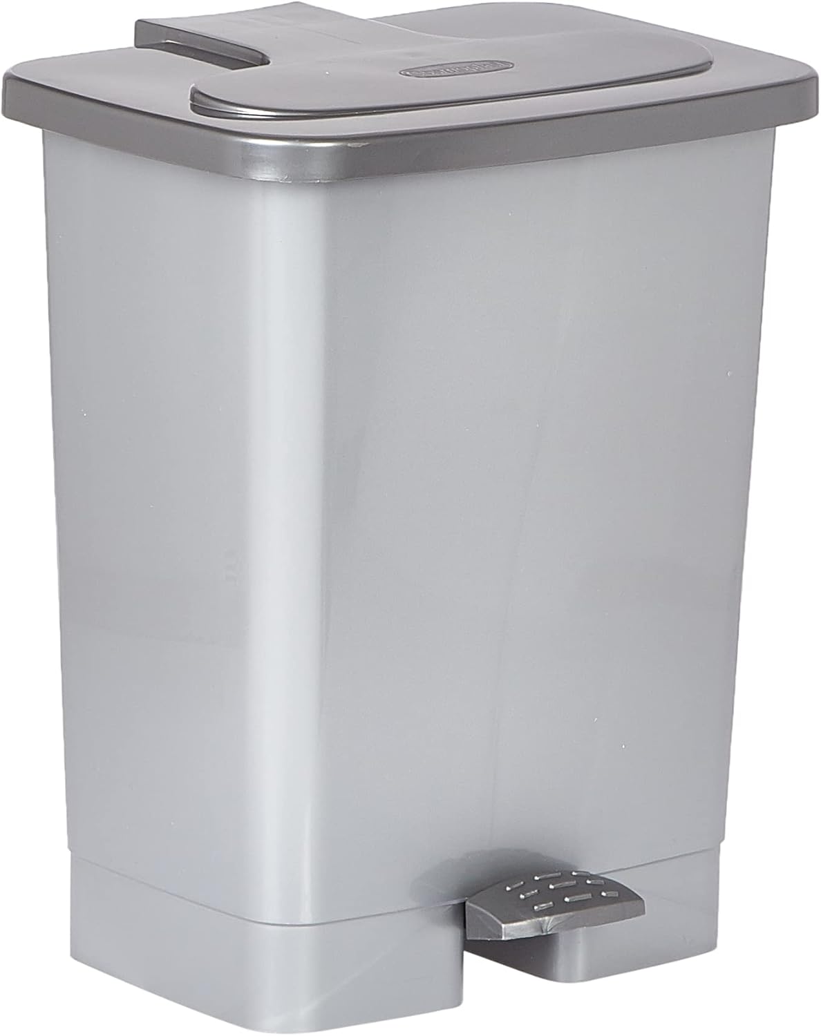 Large Pedal Trash Can with Centre Foot Pedal – Dual Compartment Garbage Bin for Kitchen & Home