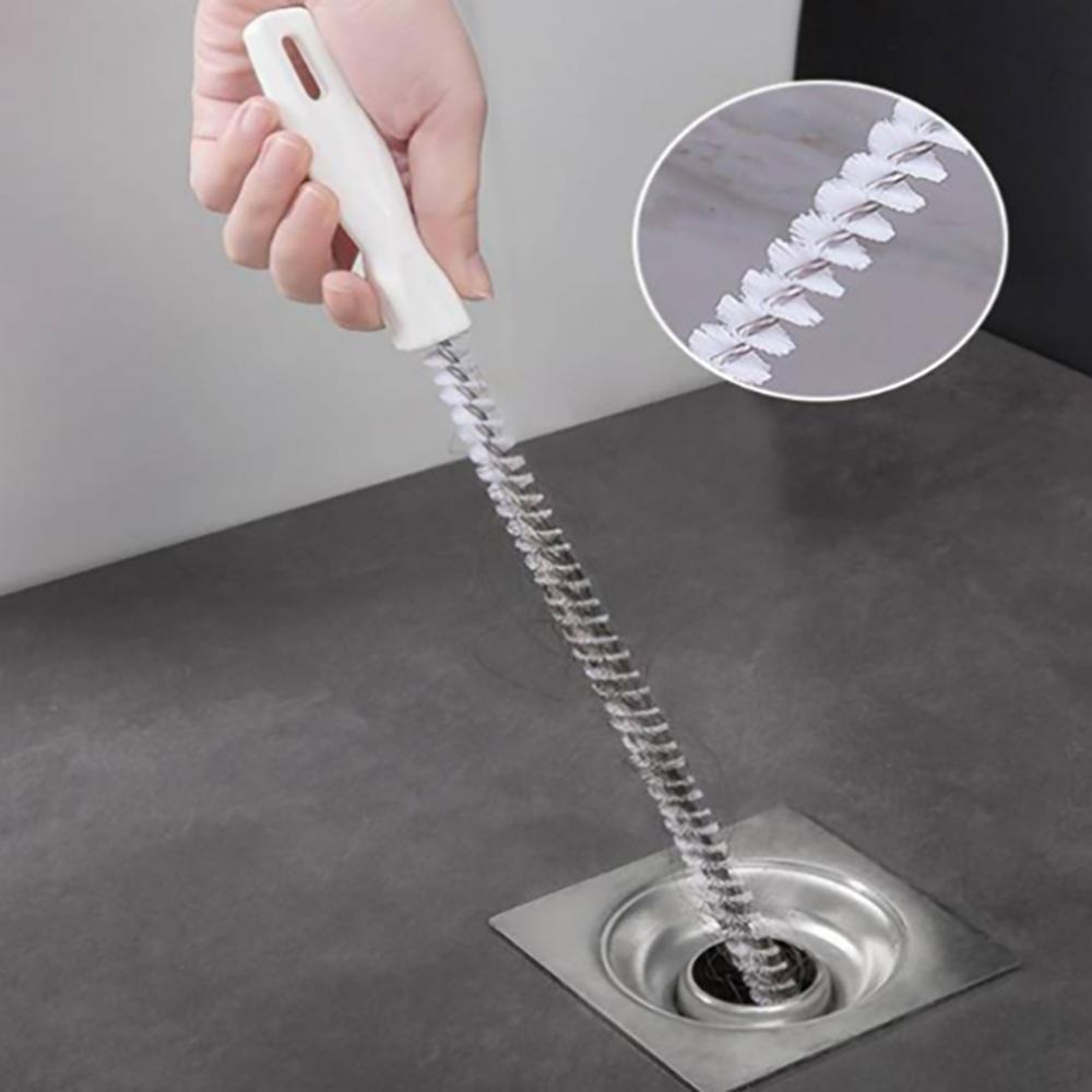 Flexible Sink Drain Cleaning Tool – Long Reach Pipe & Drain Unclogging Brush for Kitchen & Bathroom