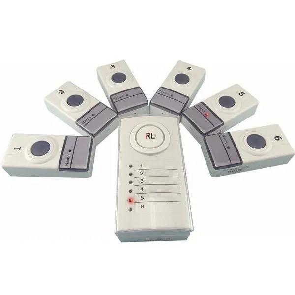 6-Zone Wireless Doorbell System with Push Buttons