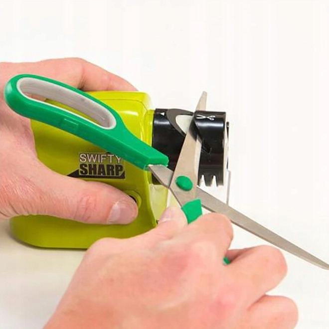 Swifty Sharp Knife & Scissor Sharpener – Compact Kitchen Blade Sharpening Tool