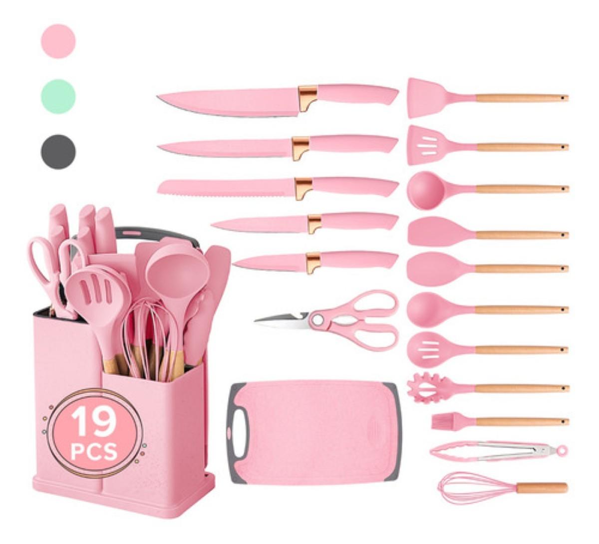 19-Piece Silicon Kitchen Utensil Set