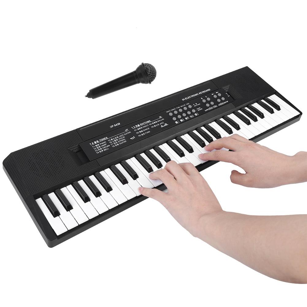 5400 Kids Electronic Piano Keyboard with Microphone – 54-Key Musical Toy for Children