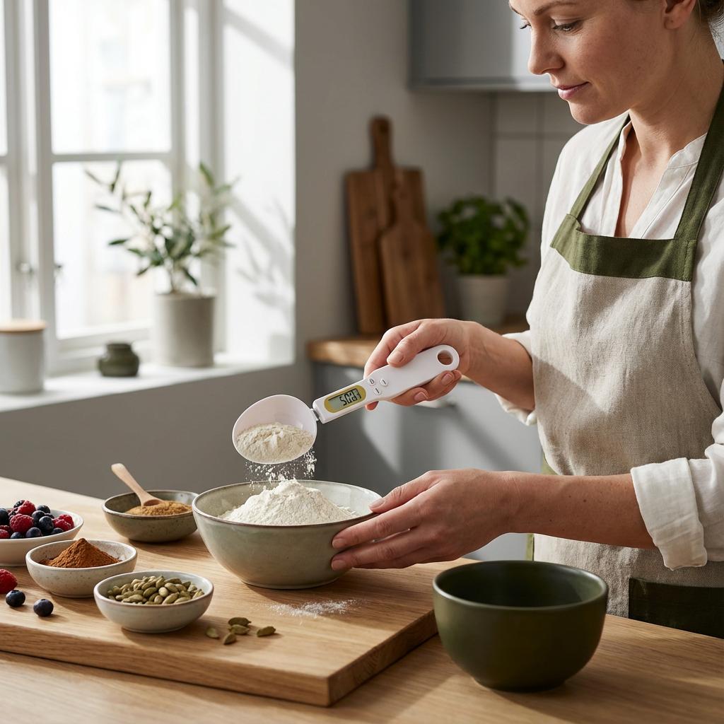 Digital Electronic Measuring Spoon Scale – Precision Kitchen Food Weighing Spoon for Cooking & Baking