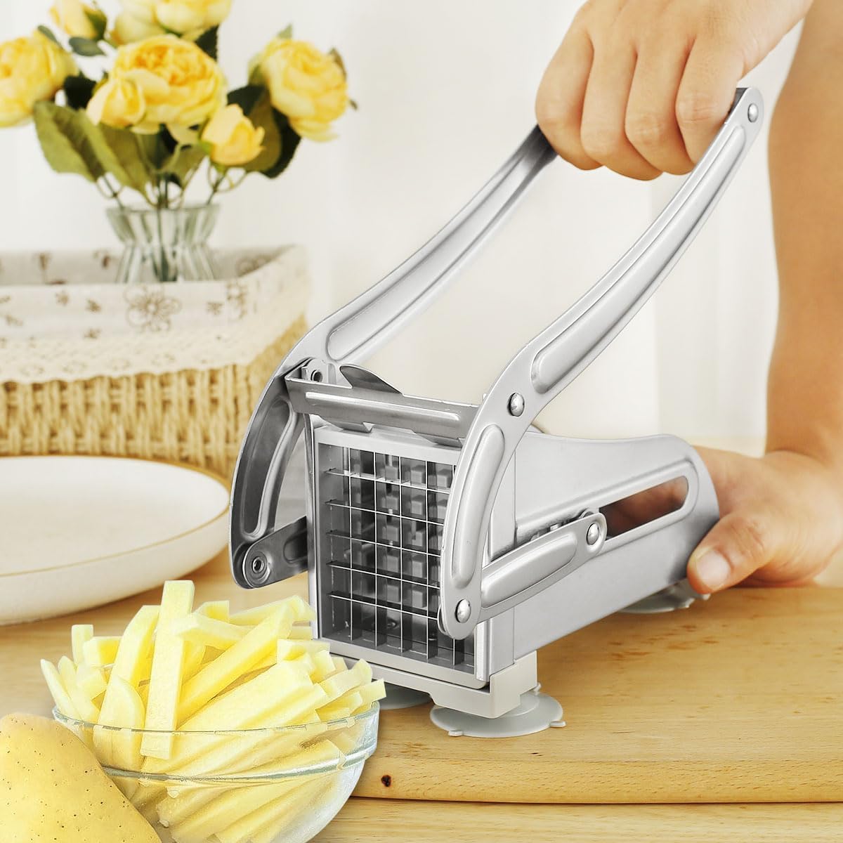 Stainless Steel Manual French Fry and Potato Cutter