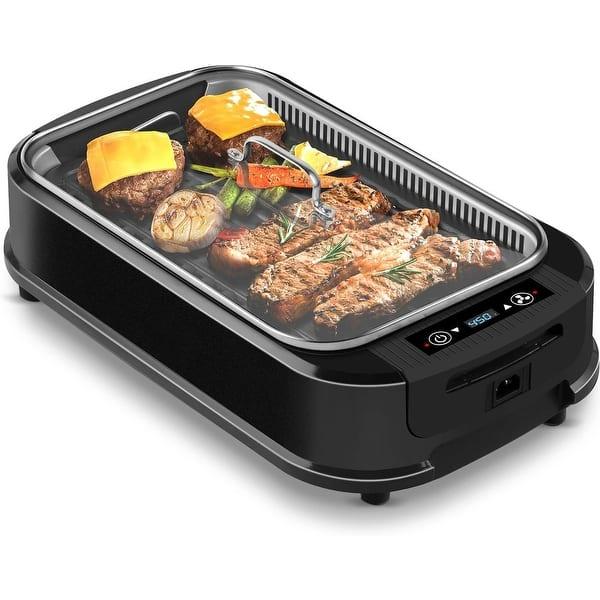 Electric Indoor Grill – Smokeless Countertop Grill for Meat, Vegetables & Home Cooking