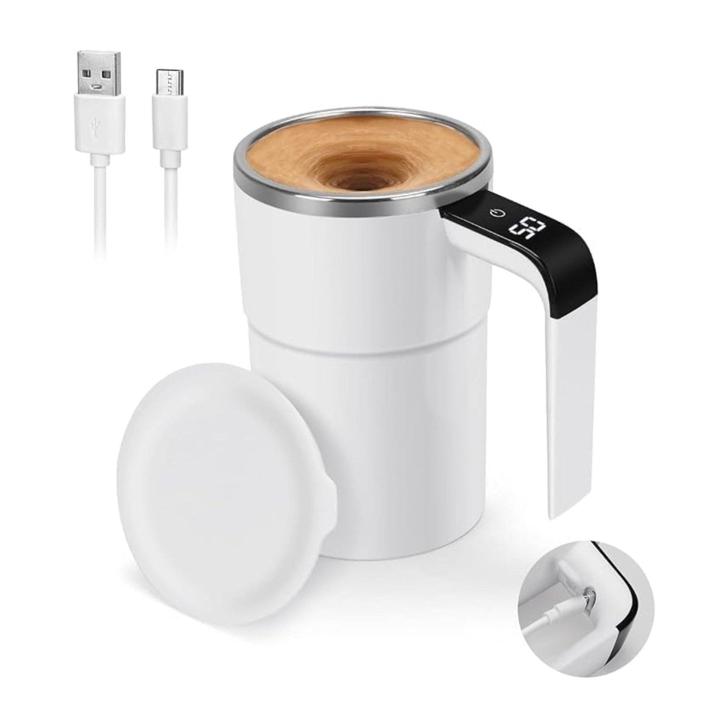 Self-Stirring Mug – Automatic Mixing Coffee Cup