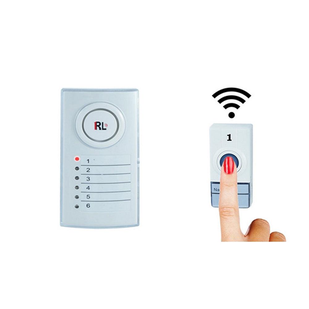 6-Zone Wireless Doorbell System with Push Buttons