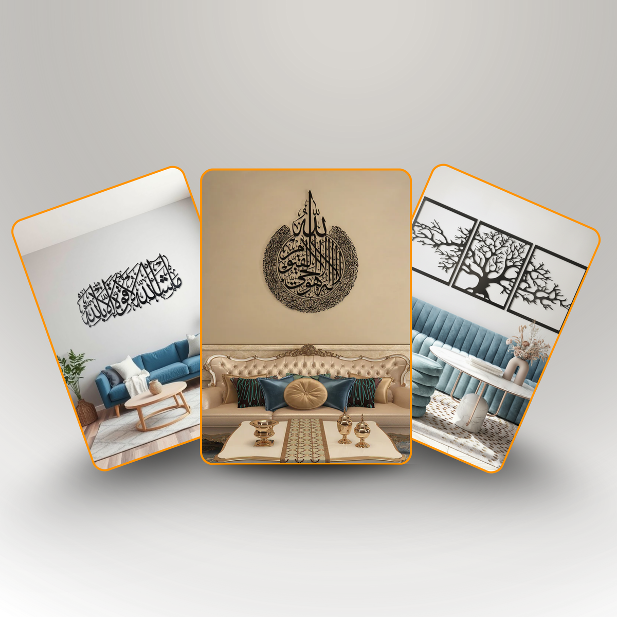 Nature & Faith Collection: Ayatul Kursi, 3-Piece Life Tree, and Mashallah Bundle