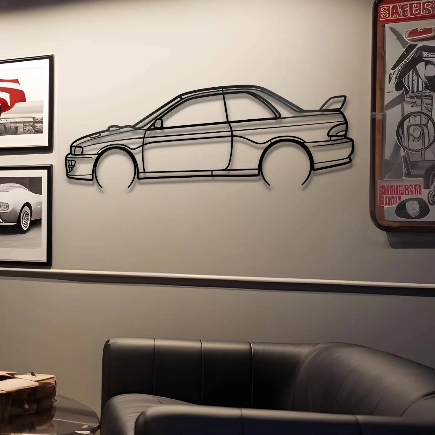 Luxury Car Outline Wall Art Set – Modern Automotive Wall Decoration