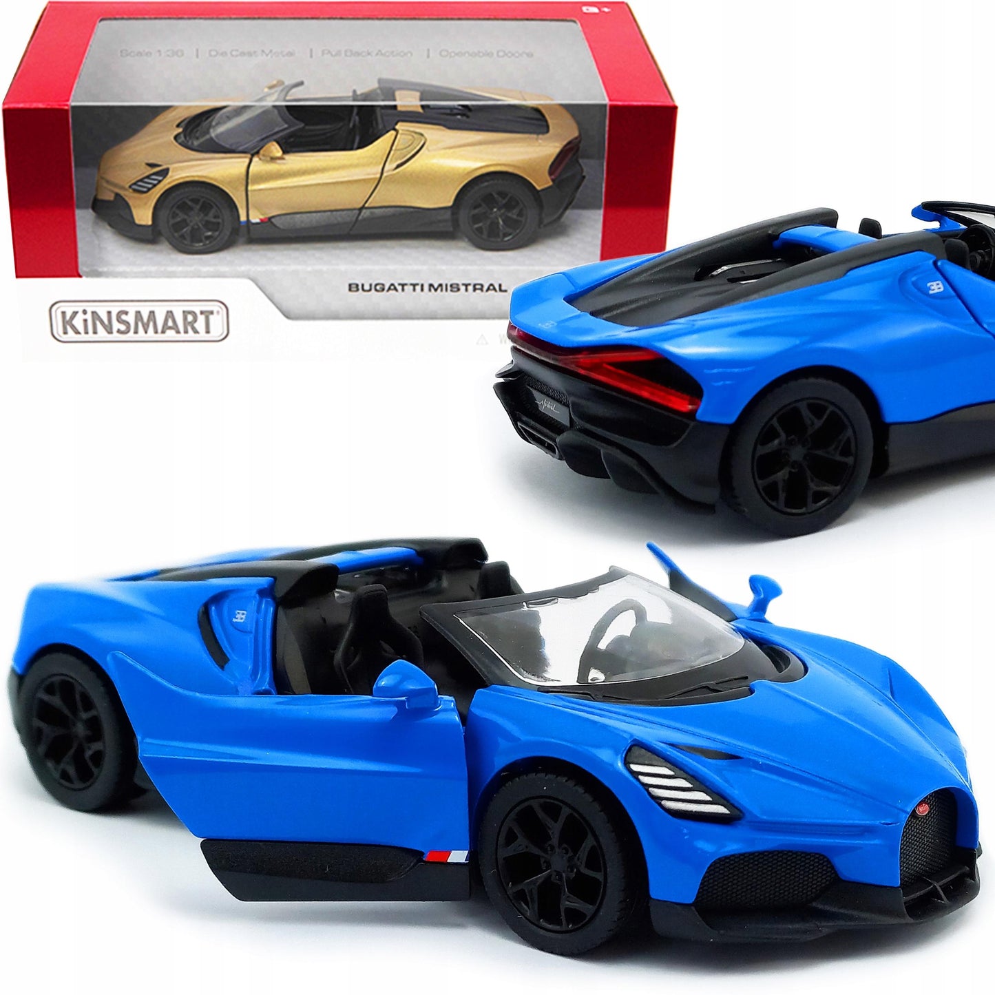KiNSMART Bugatti Mistral 1:36 Scale Die-Cast Model Car