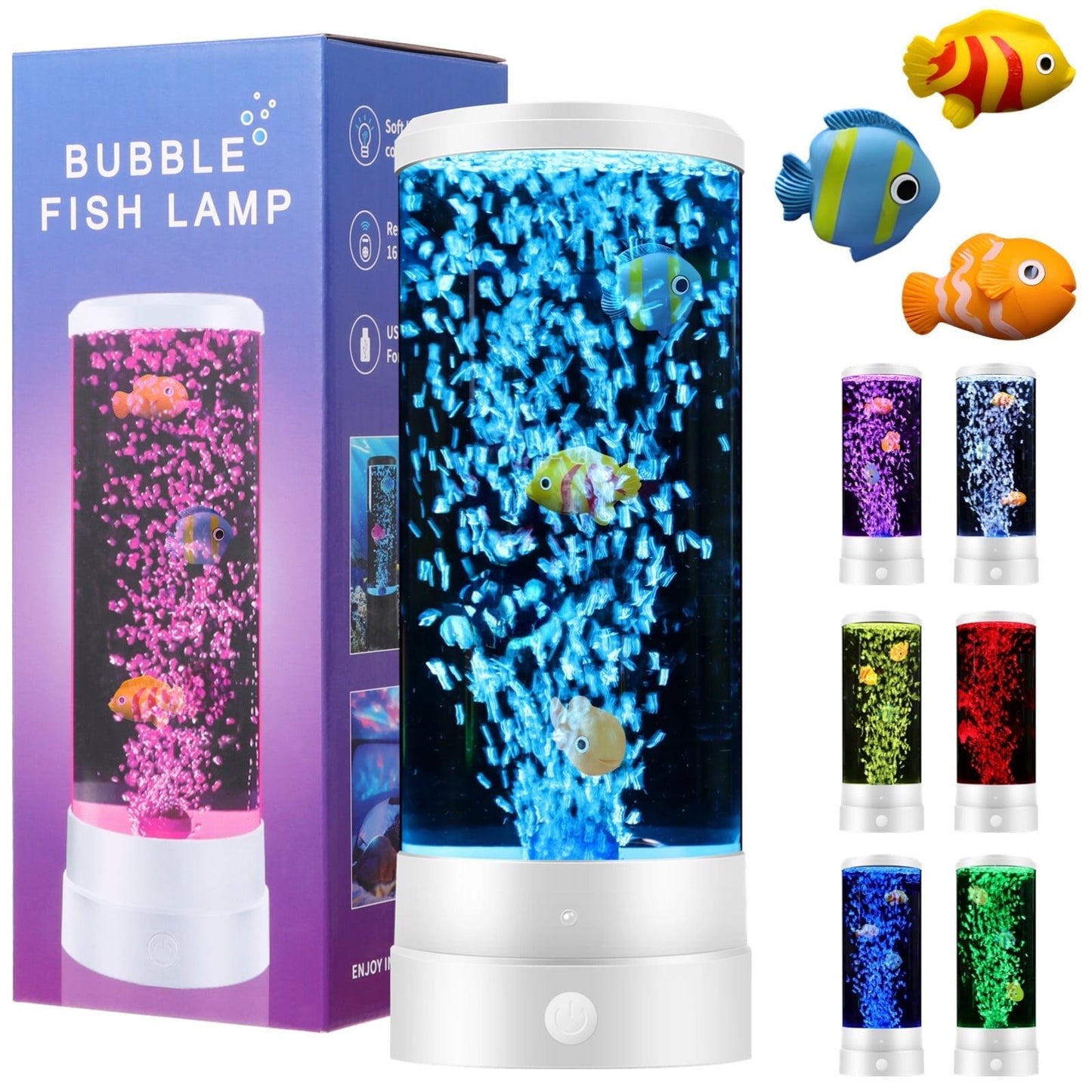 Bubble Fish Lamp – Colorful LED Aquarium