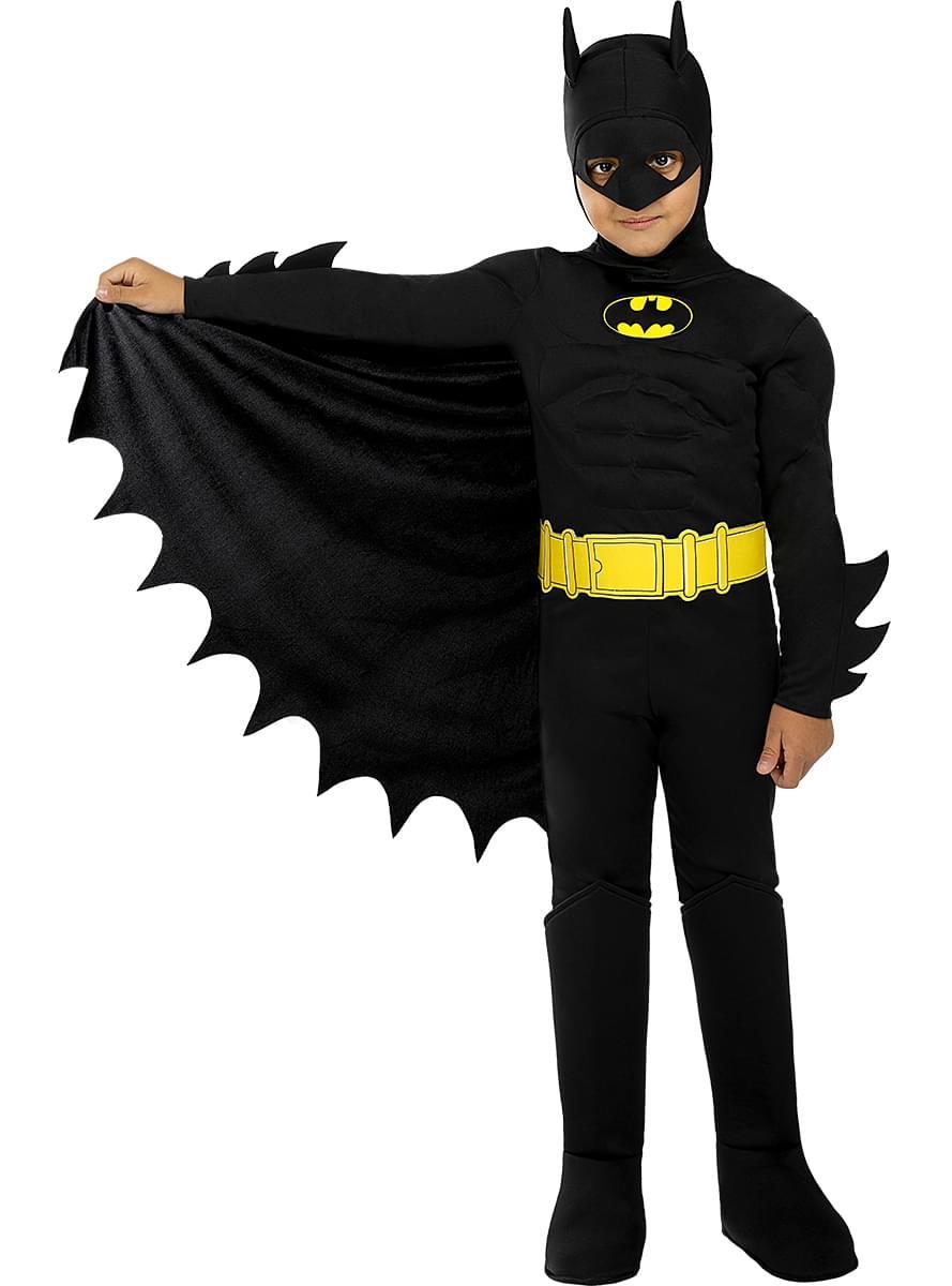 Kids Batman Superhero Costume with Mask and Cape