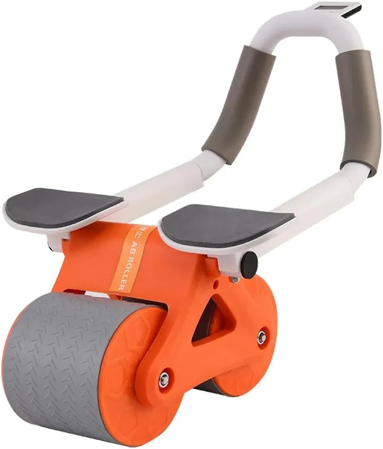 Automatic Rebound Abdominal Wheel With Monitor - Enhanced Core Workout | Elbow Support | Support Upto 300 Pounds | Comfortable Foam Grip