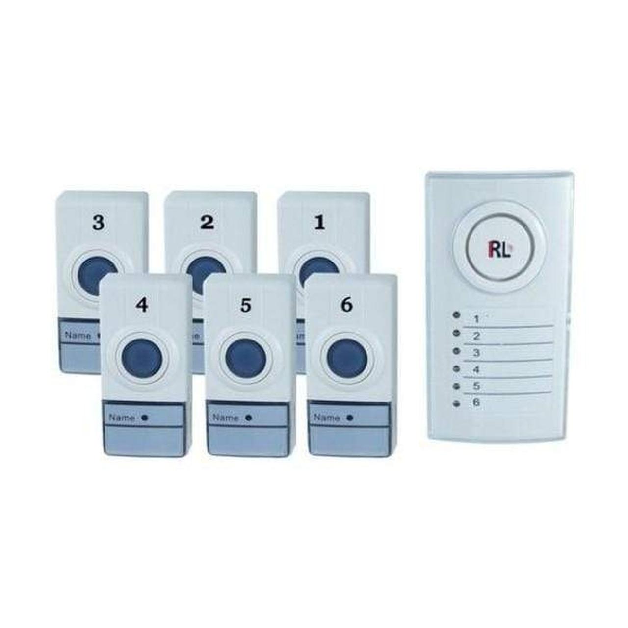 6-Zone Wireless Doorbell System with Push Buttons