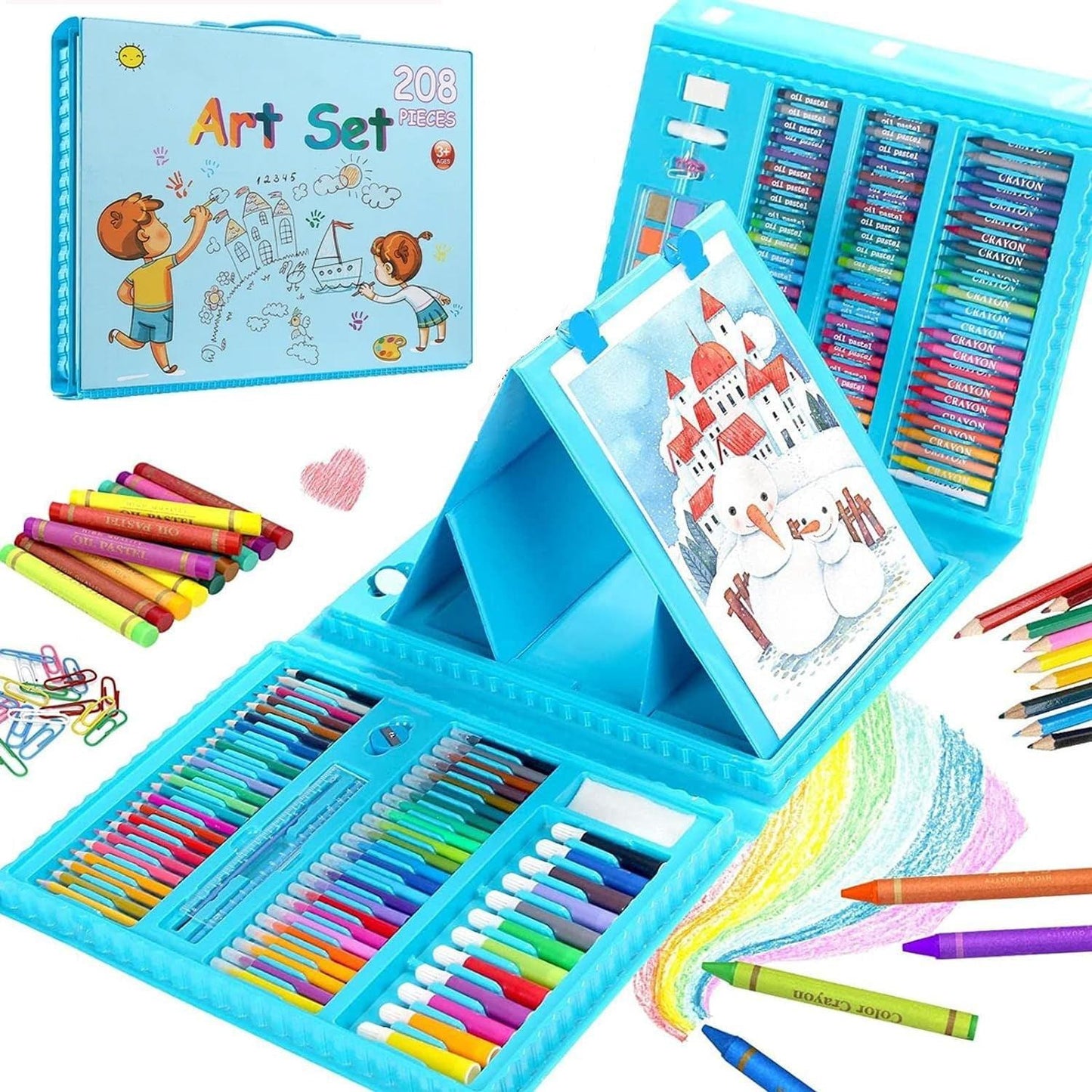208-Piece Deluxe Art Set with Easel Case