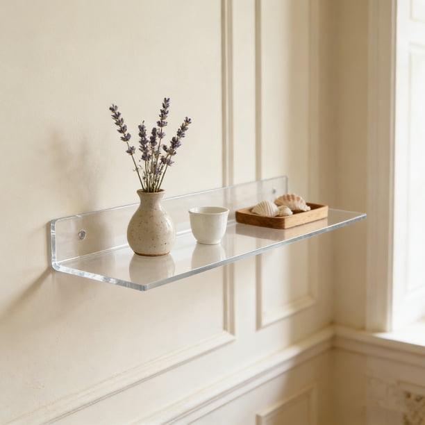 Clear Acrylic Floating Wall Shelves