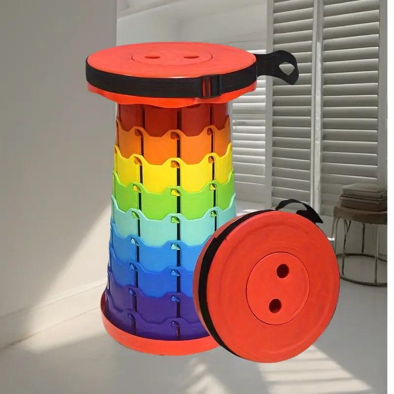 Portable Folding Telescopic Stool
