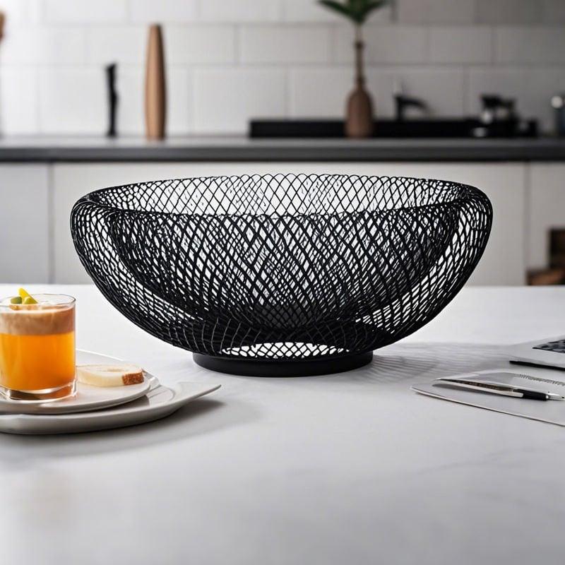 Modern Wire Fruit Basket for Kitchen Counter