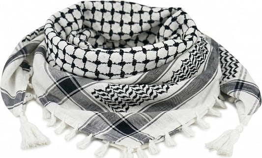 Plain White Shemagh Scarf