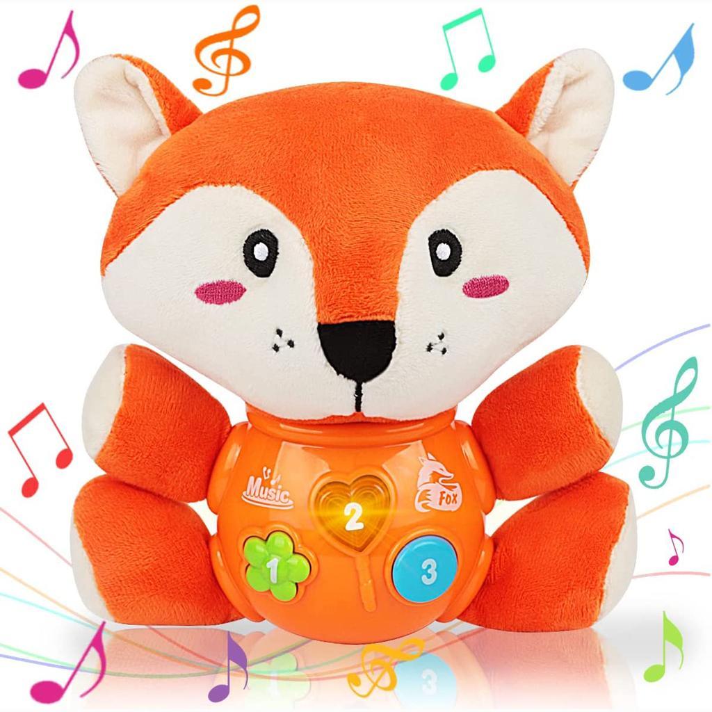 Medivedas Cute Musical Fox Toy – Soft Interactive Singing & Dancing Plush Toy for Kids