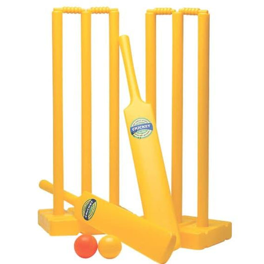 Plastic Cricket Bat, Ball and Wicket Stumps Set