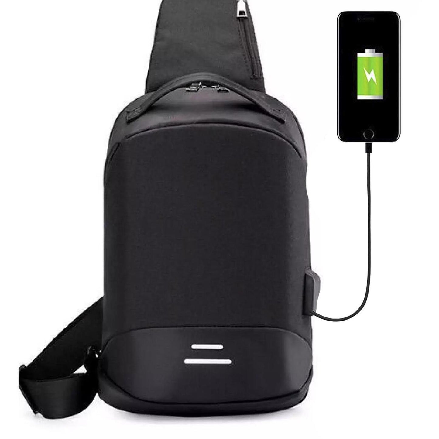Sling Backpack with USB Charging Port – Compact Crossbody Backpack for Travel & Everyday Use