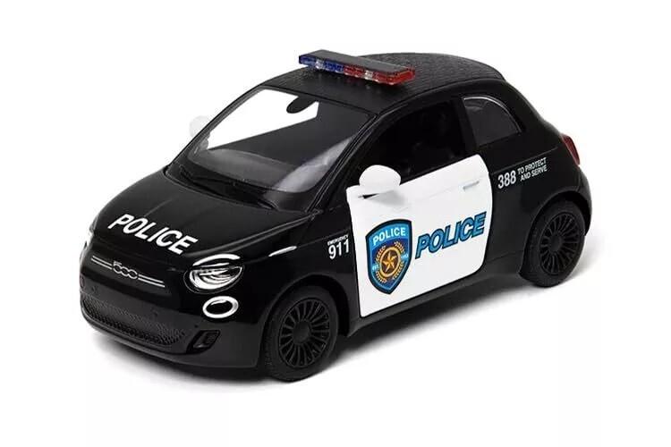 Fiat 500e Rescue Edition Model Car – KINSMART Die-Cast Pull-Back Toy