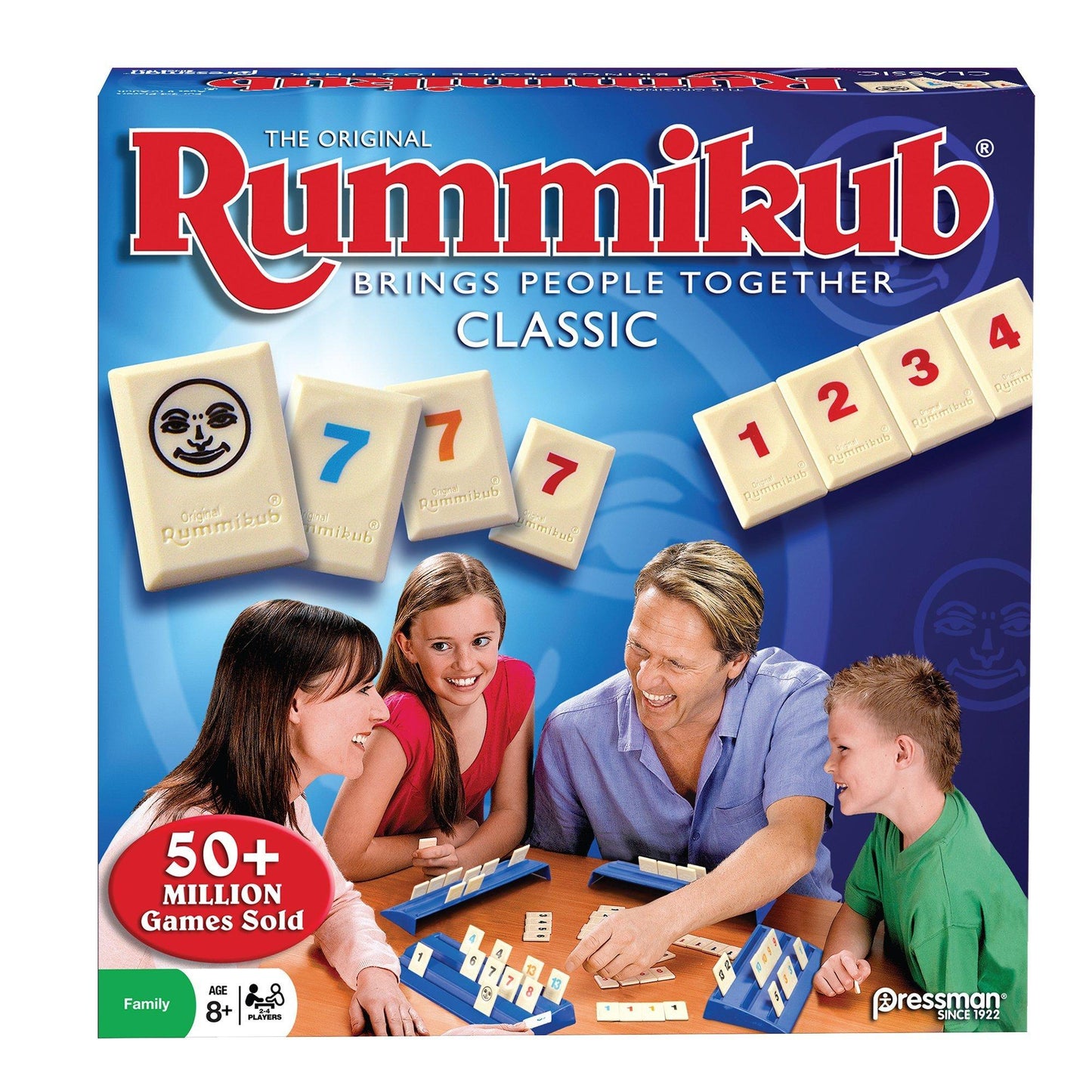Rummikub Classic Family Strategy Game – Number Tile Game for 2–4 Players