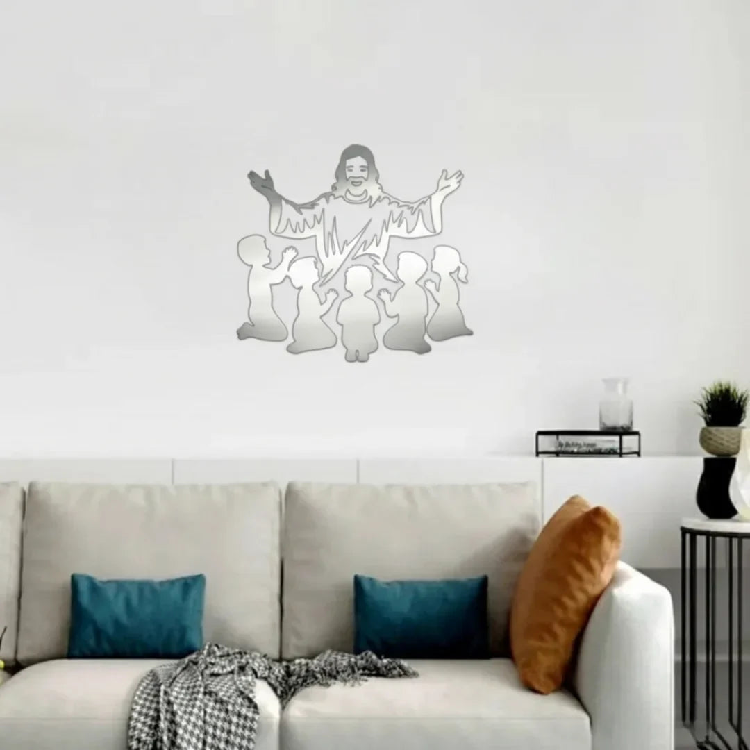 Jesus Christ with Children - Christian Home Décor - Christmas & Baptism - For Church