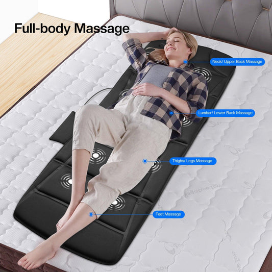 Full Body Electric Massage Mat with Vibration & Heat