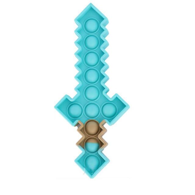Pop It Sword Fidget Toy – Teal Sensory Toy