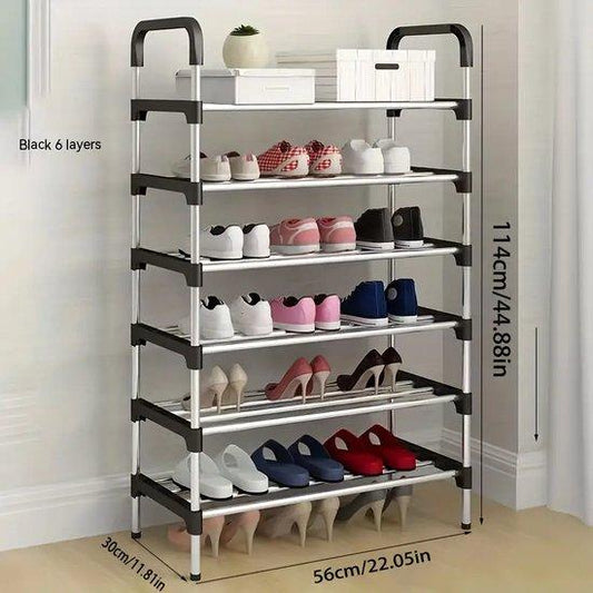 6-Layer Vertical Shoe Rack Organizer