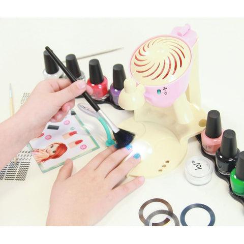 MBK 3684 Nail Art Studio for Kids – DIY Nail Design Set with Nail Dryer & Accessories