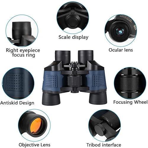 60×60 High Power Binoculars – HD Outdoor Telescope for Bird Watching, Travel, Sports & Stargazing