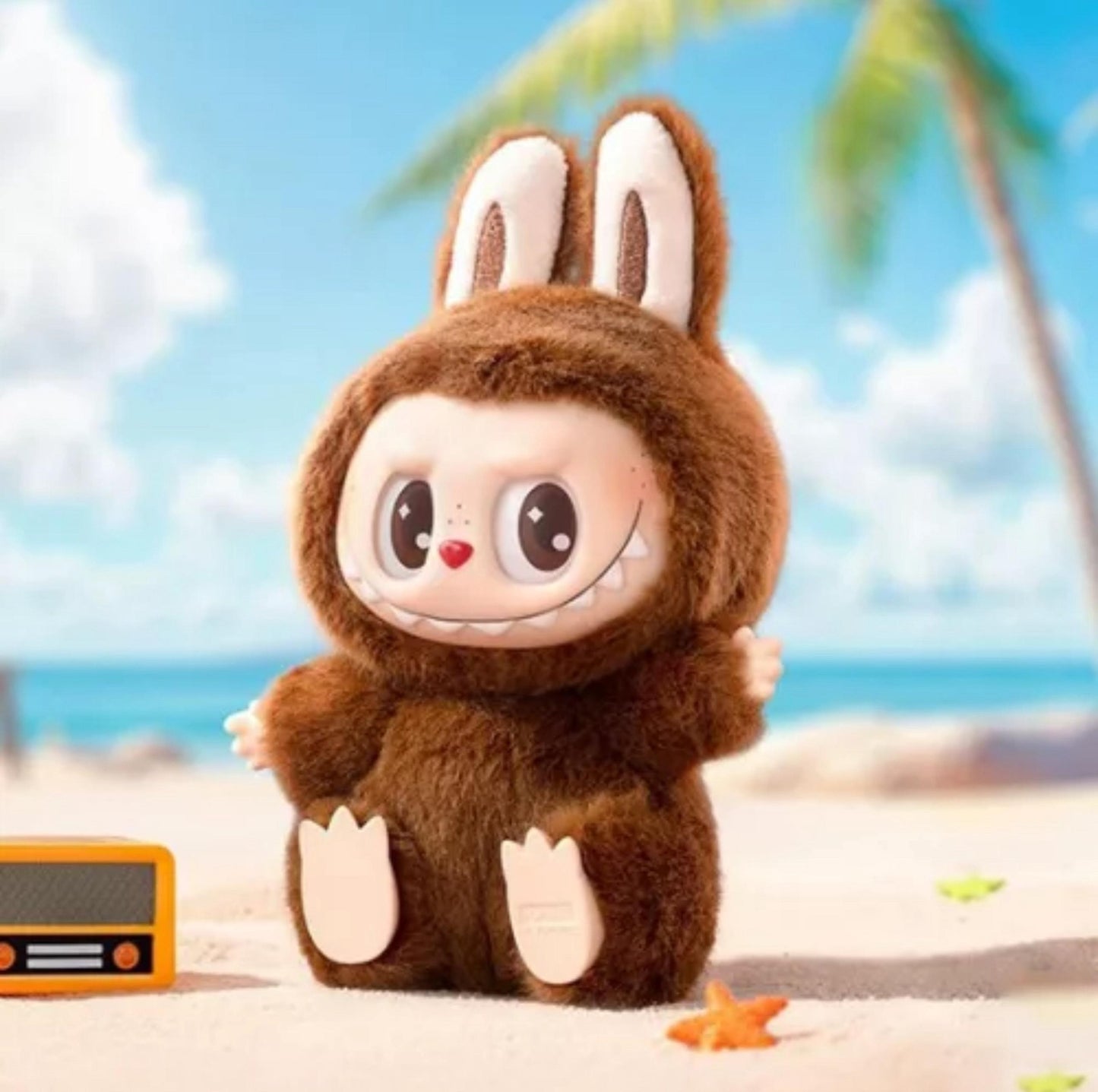 Brown Labubu Plush Toy – Cute Collectible Doll