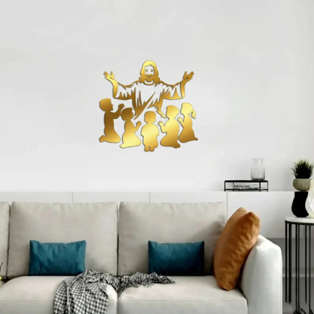 Jesus Christ with Children - Christian Home Décor - Christmas & Baptism - For Church