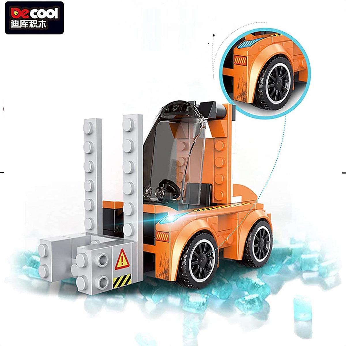 DECOOL Multificence 31028 Forklift Building Set – 169+ Pieces 10-in-1