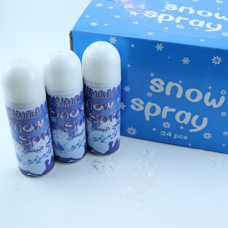 White Snow Spray 24 Pack for Festive Decorations