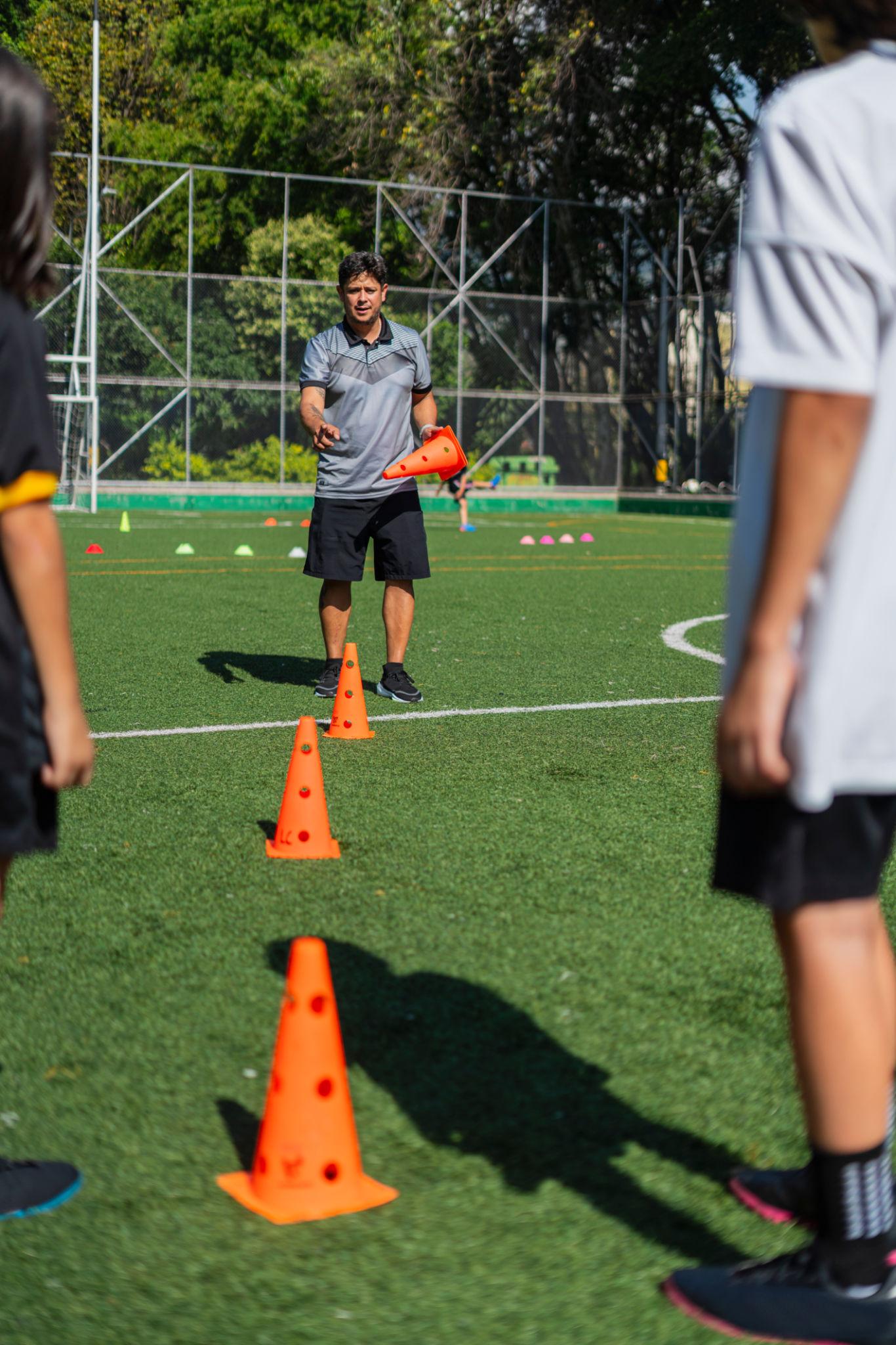 15-Inch Football Training Cones – High-Visibility Sports Marker Cones for Soccer & Agility Drills