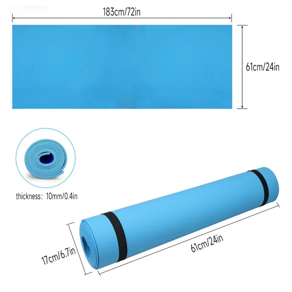 10mm Thick Non-Slip Yoga Exercise Mat 183 × 61 cm