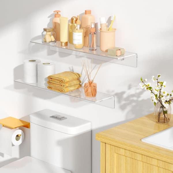 Clear Acrylic Floating Wall Shelves