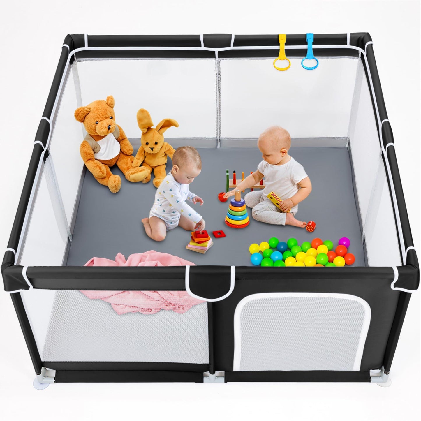 Baby Playpen – Portable Foldable Play Yard with Safe Indoor & Outdoor Play Space