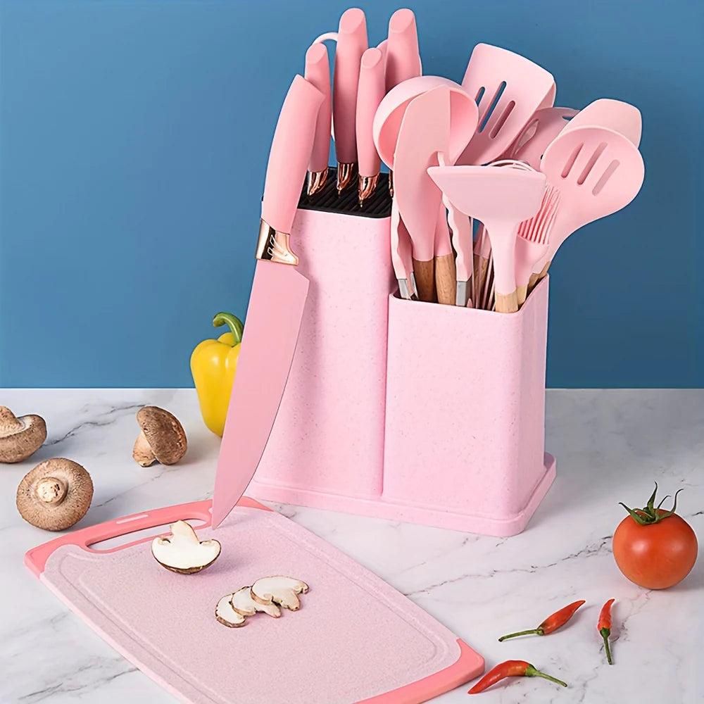 19-Piece Silicon Kitchen Utensil Set