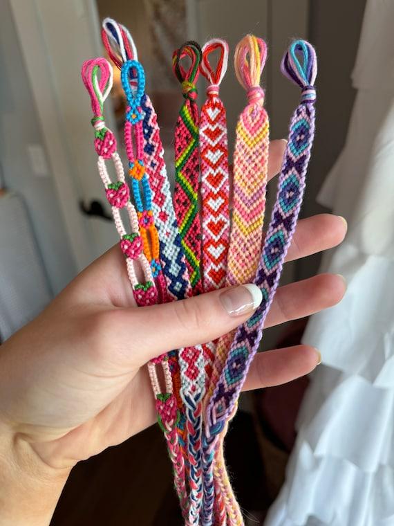 Colorful Beaded Friendship Bracelets Set of 6