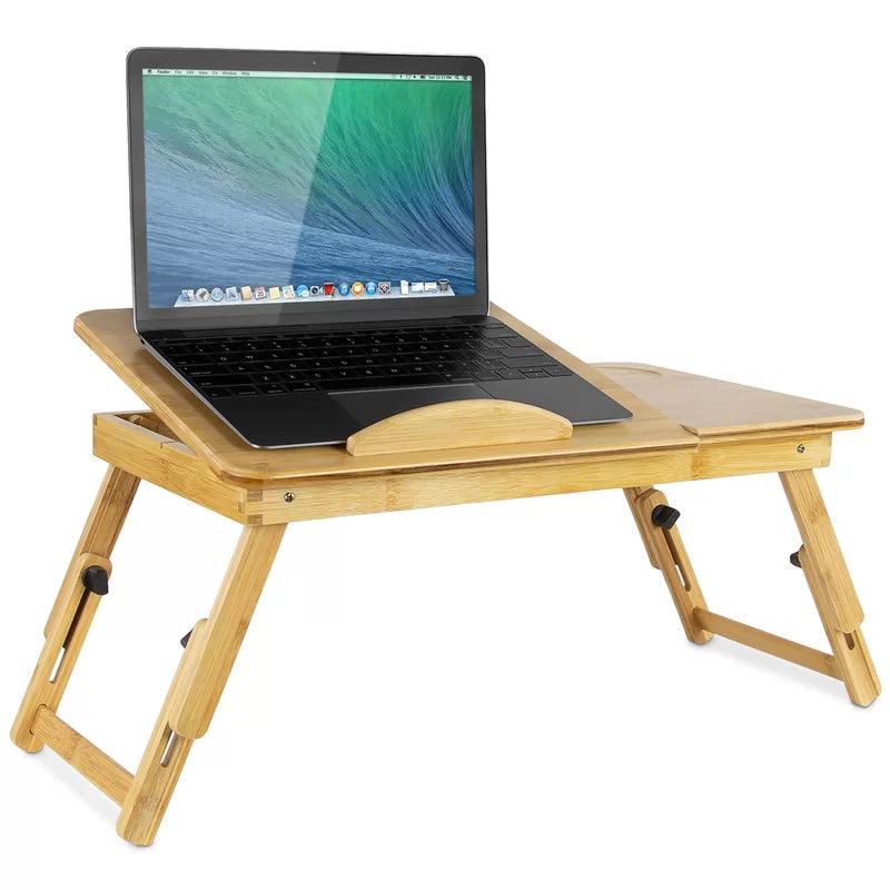 Foldable Wooden Laptop Table for Bed and Sofa